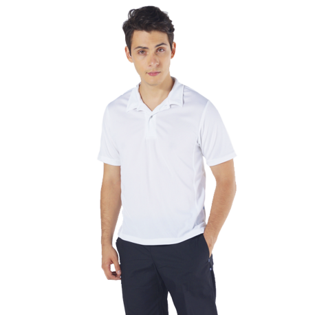 Polo shirt with inserts on the sides