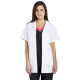 Women's Long Sleeve Above Knee Medical Gown, Buttons Seen, 4 Pockets