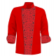 Printed Chef's Coat - Red Kitchen